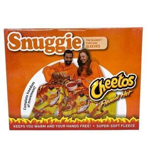 Snuggie Flaming Hot Cheetos Fleece Blanket New